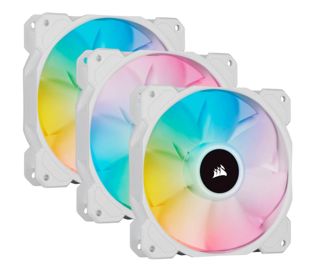 CORSAIR SP120 RGB ELITE 120mm Triple Pack Biale CO-9050137-WW  - 1134752 - zdjęcie